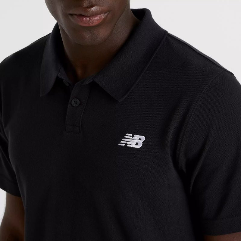 New Balance Cotton Pique Polo Shirt M MT51519BK Clothing/Lifestyle/T-shirts/New Balance New Balance