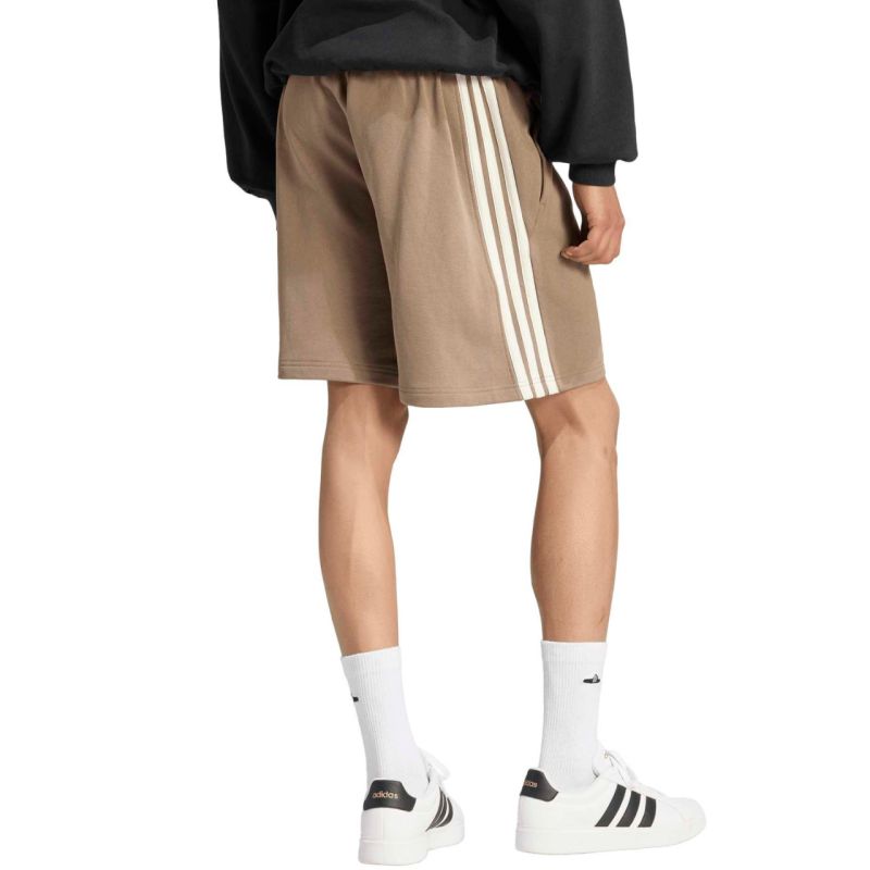 Men's adidas Kit 3-Stripes beige shorts KW2382
