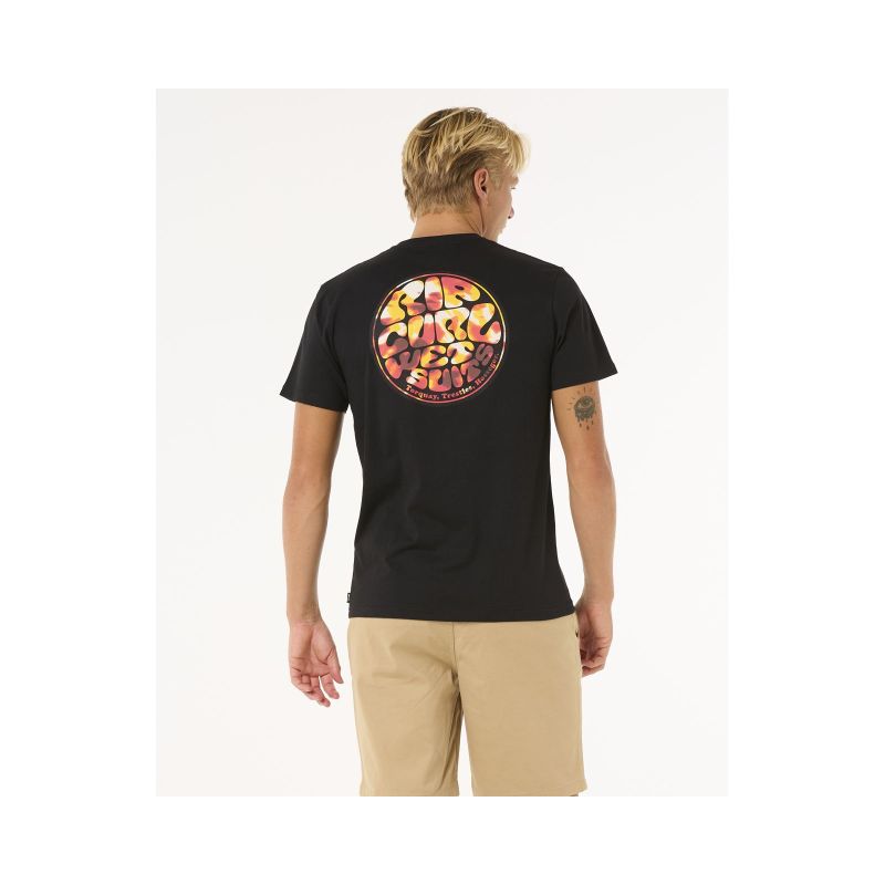 RIP CURL Wettie Passage Icon Tee Black