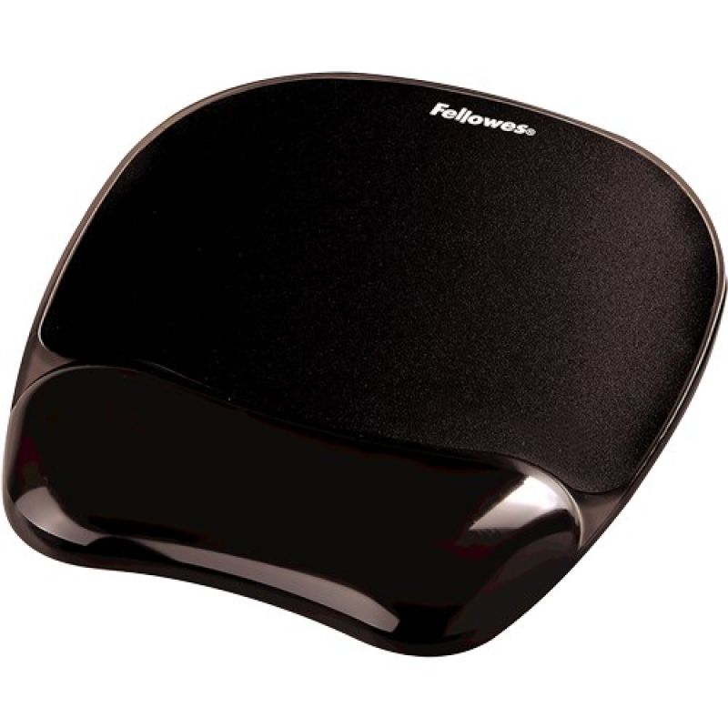 Fellowes CRYSTAL Gel Mouse Pad and Wrist Rest Black In preparation Your Sports Performance