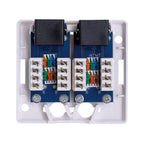 Lanberg OU6-0002-W surface-mounted socket (RJ-45; UTP; white) Kable, gniazda i wtyki/Puszki wyposażone Your Sports Performance