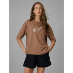 Women's regular printed T-shirt 4F 4FRSS26TTSHF3704-83S 4f
