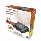 Esperanza PARMIGIANO EKT010 sandwich maker (1000W; black) AGD - Produkty/Opiekacze Your Sports Performance