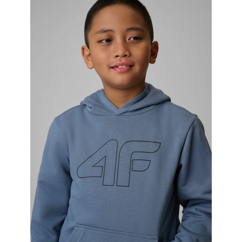 Boy's regular hooded sweatshirt 4F 4FJRSS26TSWSM2748-32S 4f