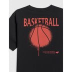 Boy's loose T-shirt with print 4F 4FJRSS26TTSHM3835-20S 4f