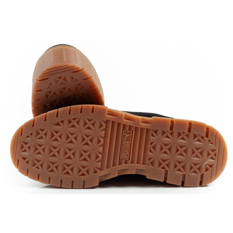 Puma Mayze women's sports shoes Sneakers platform black fashionable leather In preparation Your Sports Performance