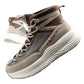 Lee Cooper women's sports sneakers, fashionable, comfortable, over-the-ankle, beige In preparation Your Sports Performance