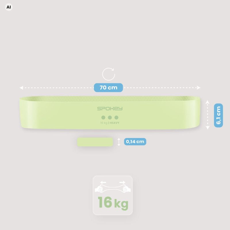 Spokey JUICY heavy resistance training band with anti-slip structure