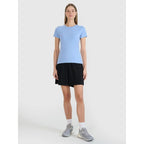 Slim T-shirt with print for women 4F 4FWMM00TTSHF2674-32S 4f