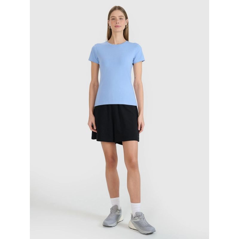 Slim T-shirt with print for women 4F 4FWMM00TTSHF2674-32S 4f