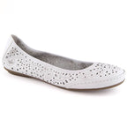 Rieker W RKR649 comfortable leather openwork shoes, white Footwear/Lifestyle/Rieker Your Sports Performance