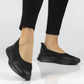Black Filippo DP7599 textile platform shoes Filippo