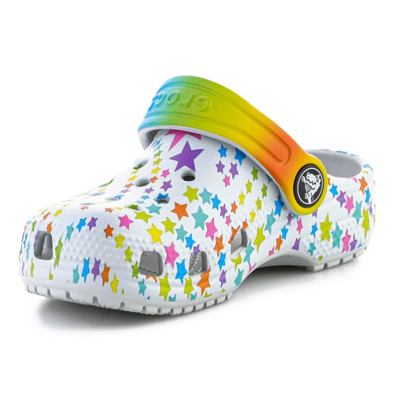 CROCS CLASSIC DISCO DANCE PARTY CLOG T SHIMMER/MULTI FLOPS 208096-0ZT Crocs