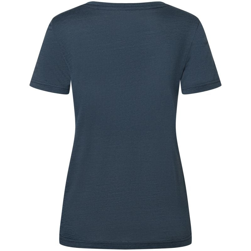 Women's short-sleeve SUPER.NATURAL W CANADIAN WOODS TEE, navy blue