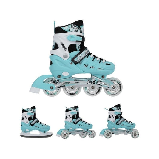 NH10905 4in1 MINT SIZE L(39-42) ROLLER SKATES WITH DIMENSIONAL HOCKEY BLADE NILS EXTREME Import z Action/Skating/Rolki, wrotki Your Sports Performance