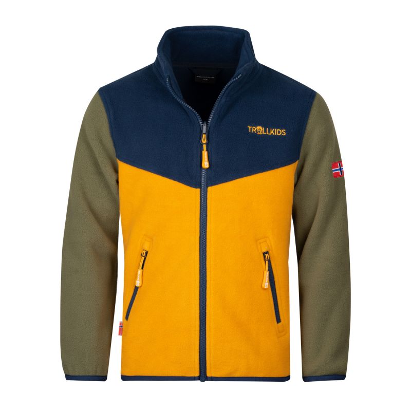 Trollkids Kids Bryggen 3in1 Jacket for girls/boys, yellow (418-331) In preparation Your Sports Performance