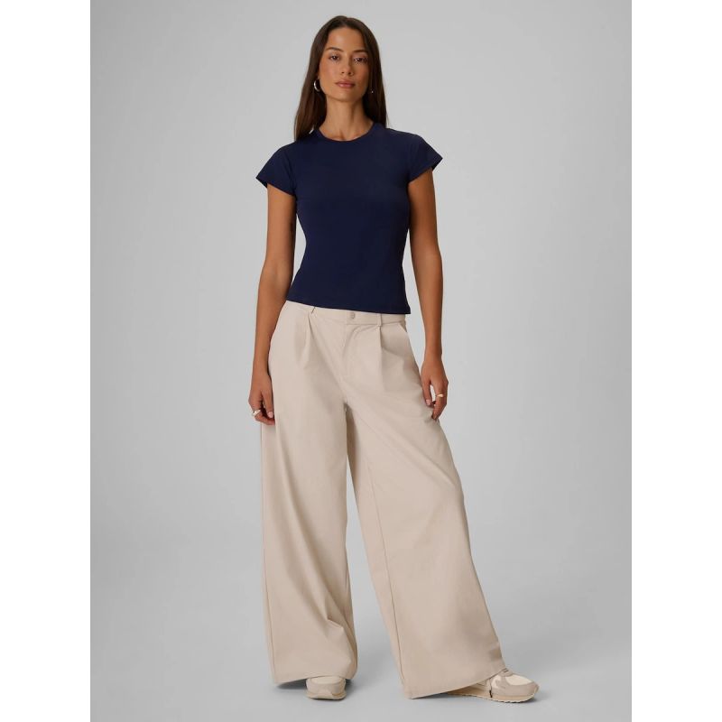 Women's wide leg trousers 4F 4FRSS26TTROF1970-12S 4f