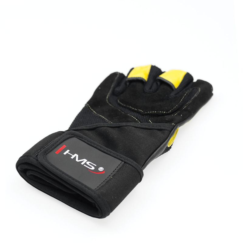 Black / Yellow HMS RST01 gym gloves XL Accessories/Gloves Your Sports Performance
