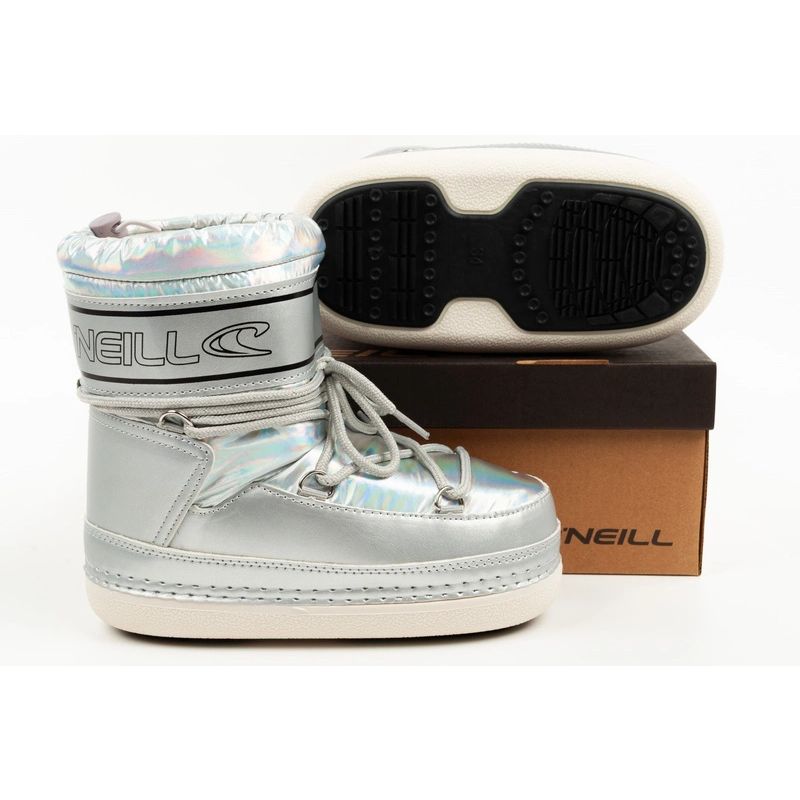 O'neill Lisa High silver insulated winter snow boots for girls
