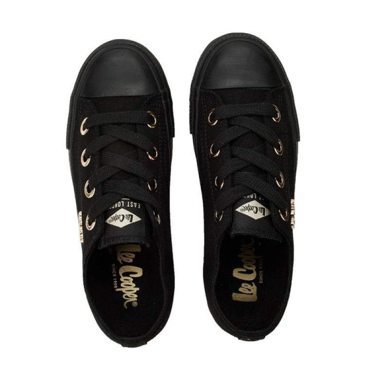 Lee Cooper women's sports shoes fabric sneakers stylish black Lee Cooper