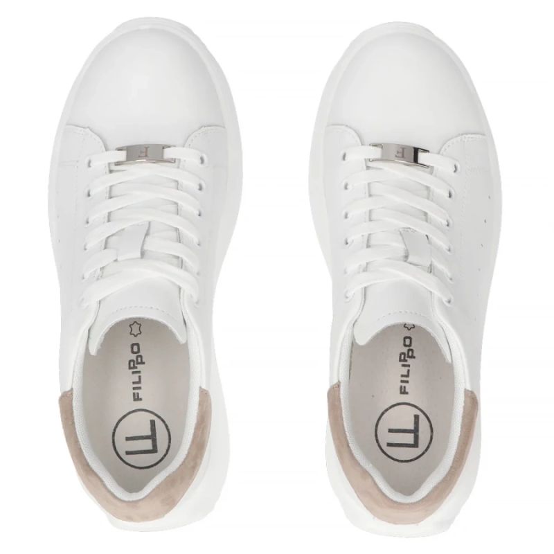Women's leather platform shoes white Filippo DP6739 To be categorized Your Sports Performance