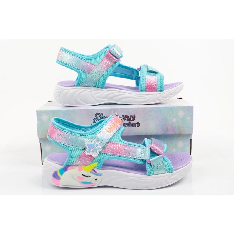 Skechers Unicorn Dreams children's shoes sandals for girls led