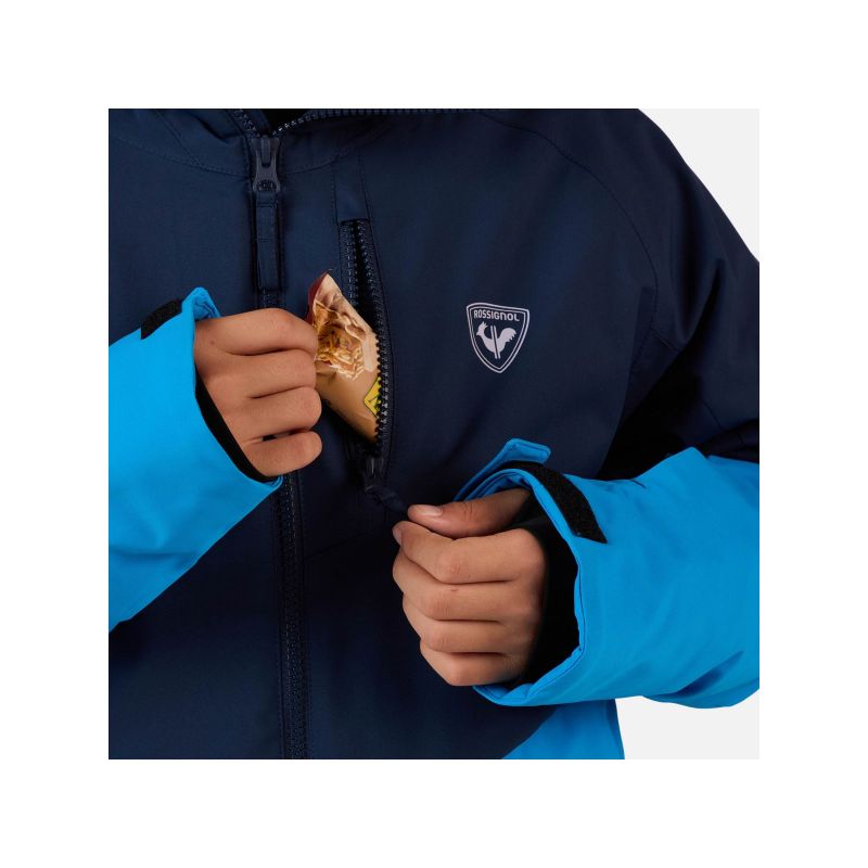 ROSSIGNOL Jr Wispile Jkt Blue Children's Ski Jacket