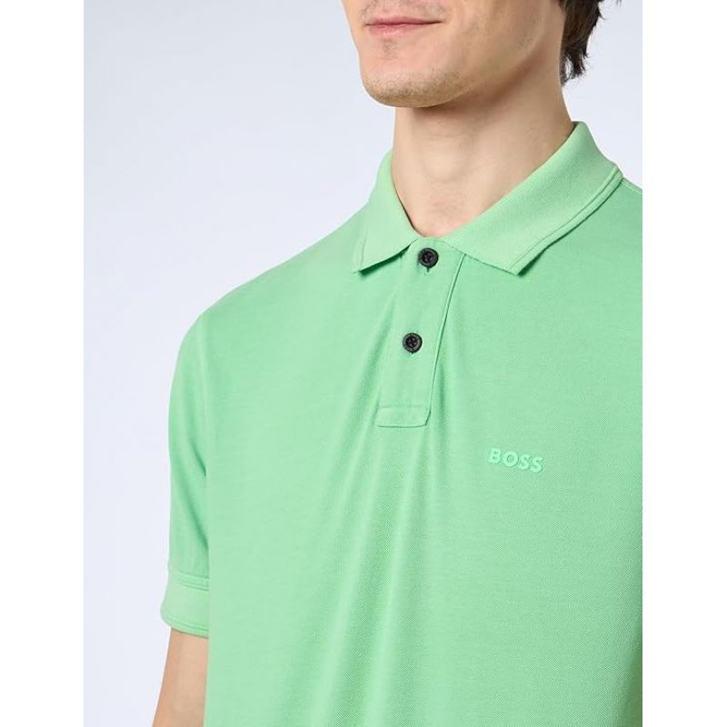 Polo Shirt BOSS Prime Open Green W 50507813-347 Clothing/Lifestyle/T-shirts/Boss Your Sports Performance