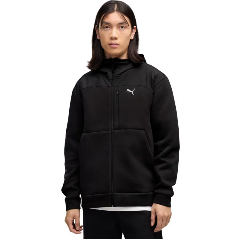 Men's Puma Tech Material Mix Hoodie, black 694490 01