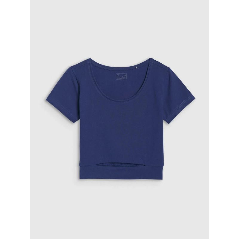 Women's crop top plain t-shirt 4F 4FRSS25TTSHF2695-31S *Kategoria tymczasowa Your Sports Performance