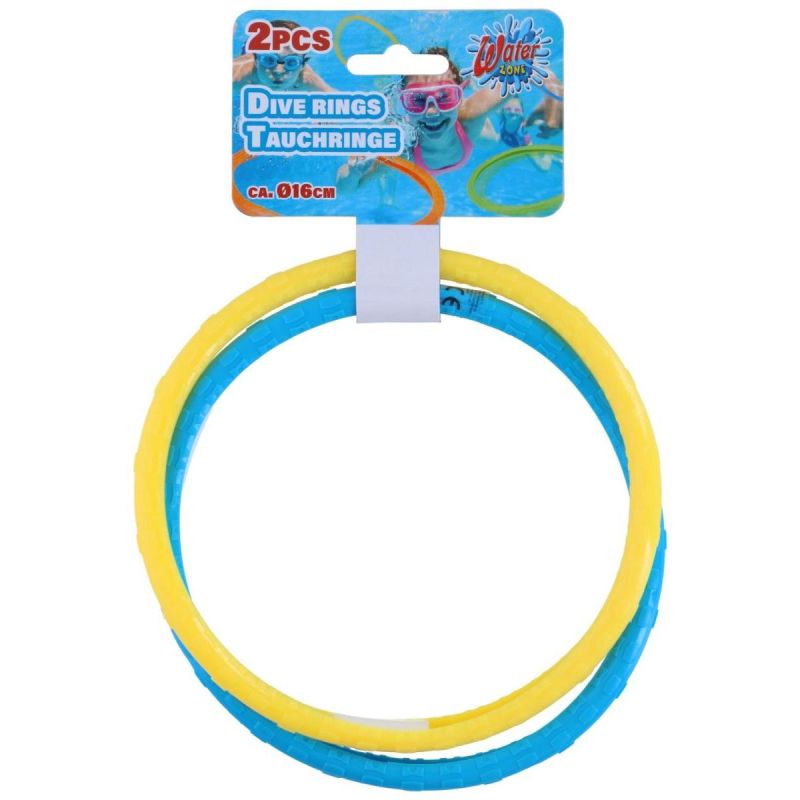 DIVING RING 2PCS BLUE AND YELLOW Sport/Sporty Wodne/Maski I Fajki Your Sports Performance