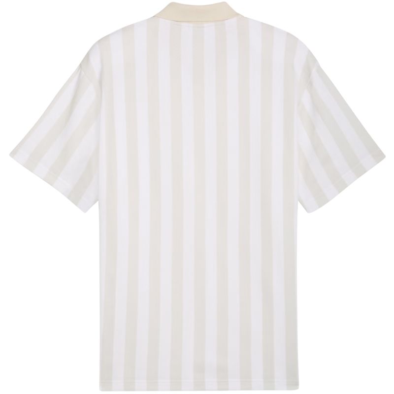 Men's Puma Class Relaxed Pinnacle Polo T-shirt white and beige 692069 02