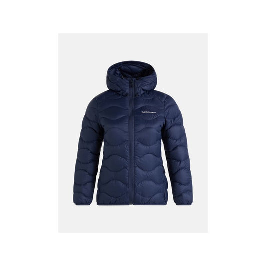 Peak Performance W Helium Down Hood Jacket Blue Import z PMSport Your Sports Performance