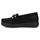 Women's leather platform loafers, black, Filippo DP7652 Filippo