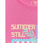 Girls' regular printed T-shirt 4F 4FJRSS26TTSHF4418-54S