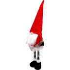 DECORATIVE SANTA CLAUS WITH SILVER STARS ON TELESCOPIC LEGS 50-70CM RED Home and Garden/Equipment Your Sports Performance