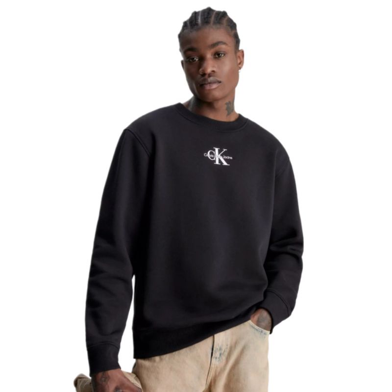Calvin Klein Jeans Monologo Crew Neck Regular M J30J323434 sweatshirt Clothing/Lifestyle/Calvin Klein Your Sports Performance