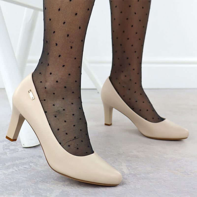 Women's nude high heel pumps Sergio Leone 1459 Footwear Your Sports Performance
