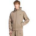 Men's adidas ZNE Full Zip sweatshirt beige KF3828
