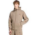Men's adidas ZNE Full Zip sweatshirt beige KF3828