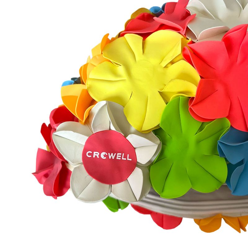 Crowell Recycling Pearl Silicone Swim Cap Light Blue Color 6 Accessories/Swimming accessories Your Sports Performance