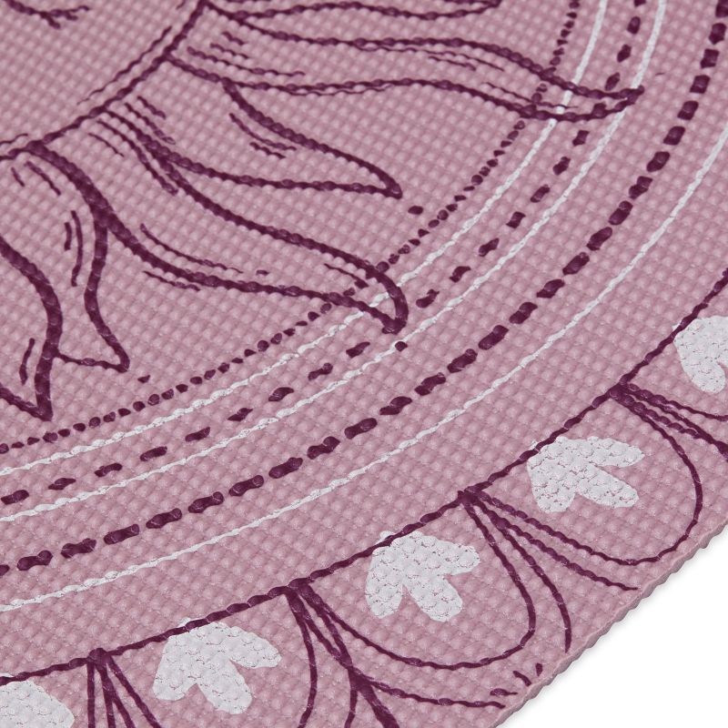 Gaiam Here &amp; Now Dusty Rose Yoga Mat 4mm 65272 Accessories/Training equipment Your Sports Performance