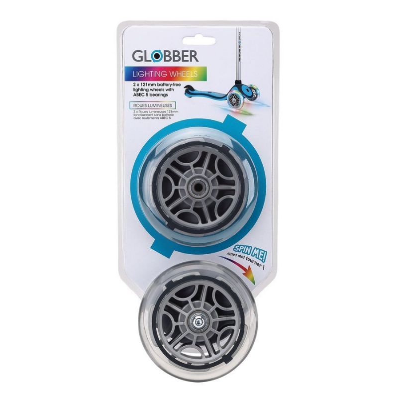 Front wheels for scooter GLOBBER 526-009 121mm 2pcs LED Accessories/Skating/Akcesoria Your Sports Performance