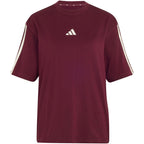 adidas Essentials 3-Stripes Boyfriend Women’s T-Shirt Burgundy KX0793