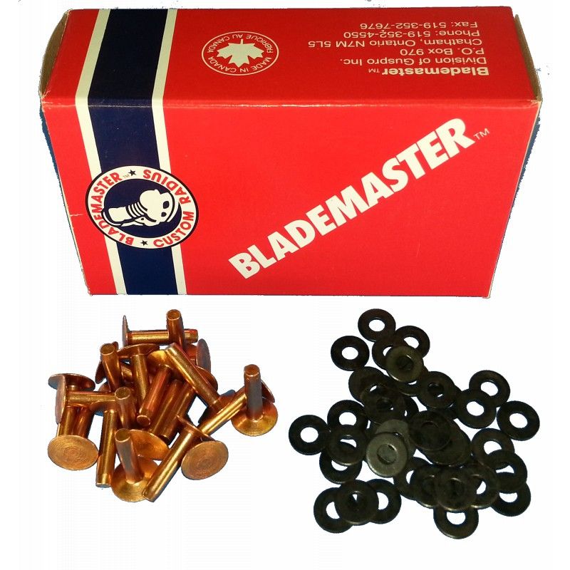 Copper rivets for Blademaster skates In preparation Your Sports Performance