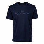 Paul&Shark Men's Cotton and Lyocell T-shirt Navy Blue 26411007-13