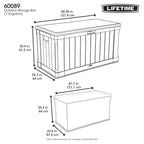 Garden storage box 439 L 60089