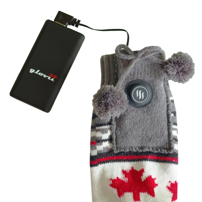 GLOVII HEATED SLIPPERS WITH SOCKS, SIZE 36-43, NORWEGIAN PATTERN, BATTERIES AND CHARGING CABLE INCLUDED, GQ4M Footwear Your Sports Performance