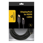 GEMBIRD CC-DP-HDMI-5M cable (HDMI M - DisplayPort M; 5m; black) Kable i adaptery/Kable DisplayPort Your Sports Performance