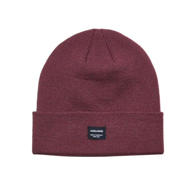 Jack & Jones Jacdna Beanie Noos M 12092815 Burgundy Clothing/Multisport/Jack & Jones Your Sports Performance